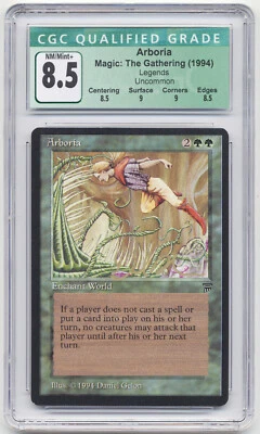 Graded Gold Signed Arboria CGC 8.5 Legends Artist Daniel Gelon 1994 MTG Magic! - Image 1 of 2