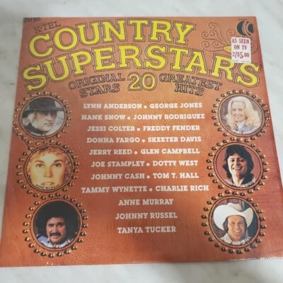 K-Tel Presents Country Superstars P 13614 Vinyl 1976 20 Greatest Hits Santa  - Image 1 of 4
