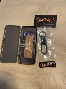 KeyUnity KM02 schwarz Gürtelclip Karabiner Leder Schlüsselanhänger Halter kostenloser Versand - Bild 1 von 6