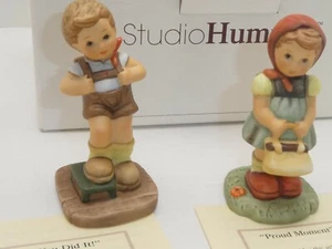 Goebel Berta Hummel Proud Moment & You Did It Mint in Box COA - Foto 1 di 12