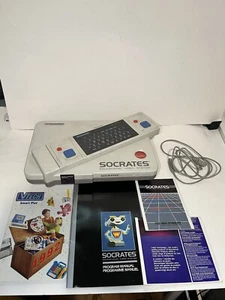 Vintage 1988 VTech Socrates Educational Video Game System Base & Keyboard Used - Picture 1 of 13