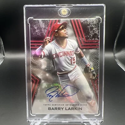2023 Topps Series 1 Barry Larkin Baseball Stars Auto 50/99 Cincinatti Reds - Image 1 of 3