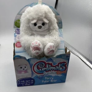 🔥Arctic Glow Perry Polar Bear Interactive Plush - 13cm - Curlimals BNWT🔥 - Picture 1 of 3