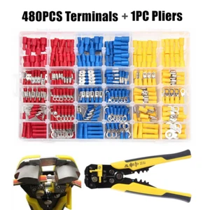 KIT SET 480 PZ TERMINALE FILO ELETTRICO ISOLATO ASSORTITO - Foto 1 di 15