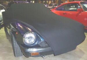 Pełny garaż Koc ochronny Car-Cover Indoor Czarny do Fiata 124 Spider