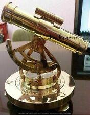 Brass Theodolite Alidade Compass & Telescope Surveying Nautical Item Handmade