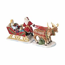 Villeroy & Boch Christmas Toys Nostalgia Sledge, Porcelain, White, 36x14x17cm