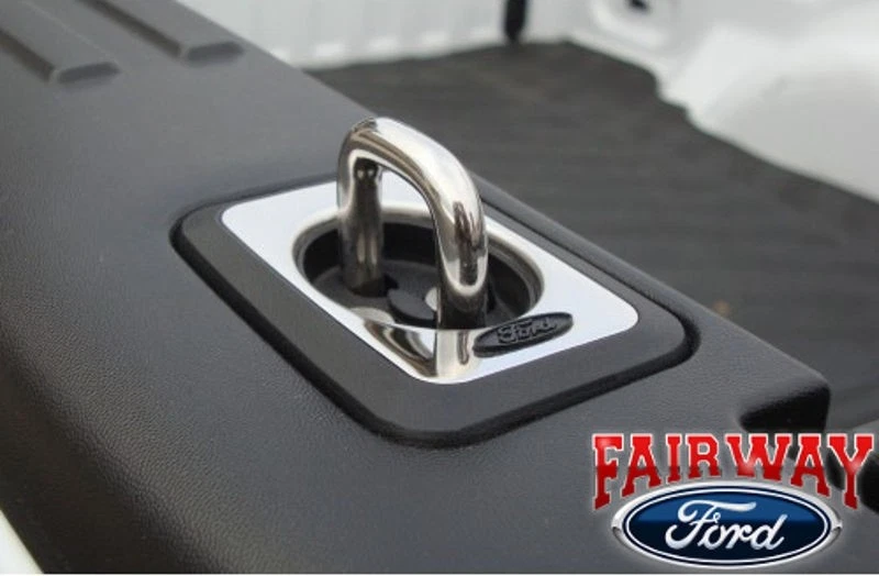 Ganchos de cama de acero inoxidable originales Ford F-150 04 a 14 F-150 OEM amarres (par) Foto 1 de 1