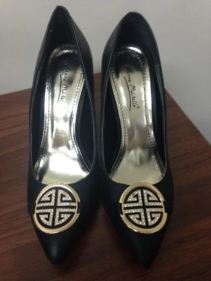 Womens Anne Michelle Momentum-85 Black Pointy Toe Pump Size 10 - New - Image 1 of 4