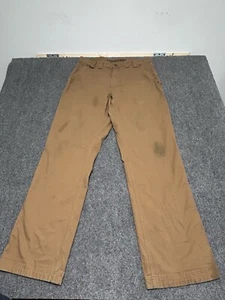 Pantalones para hombre Duluth Trading Co Flex Fire Hose marrón calce relajado carpentar 37 x 34 - Imagen 1 de 5