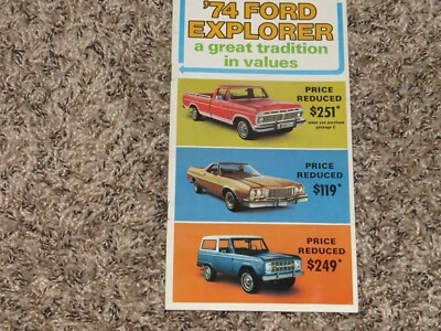 1974 Ford грузовик дилер продажи выставочный зал брошюра Bronco, F-серии Ranchero - Изображение 1 из 4