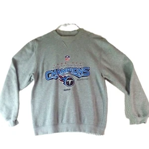 Tennessee Titans 2008 South Division Championship Gray Reebok Sweatshirt Size S - Picture 1 of 8