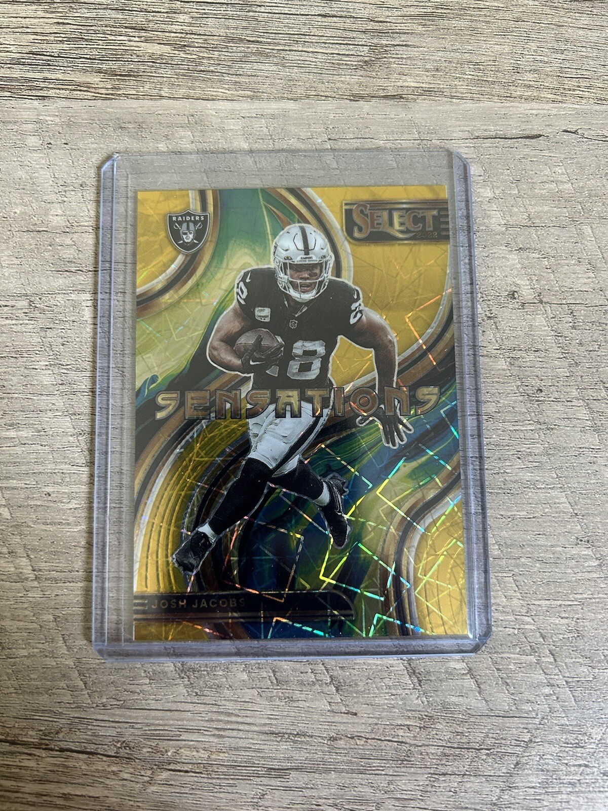 2022 Select Josh Jacobs Sensations GOLD 7/10 Raiders