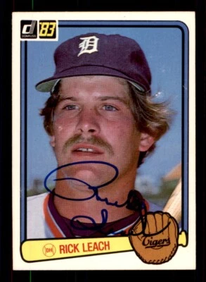1983 Donruss Baseball #81 Rick Leach Signed Autograph (no COA) - Image 1 of 2