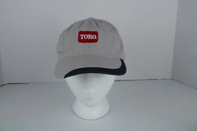 Boné Toro cortador de grama bege adulto usado gancho e laço pai boné trabalho - Imagem 1 de 4
