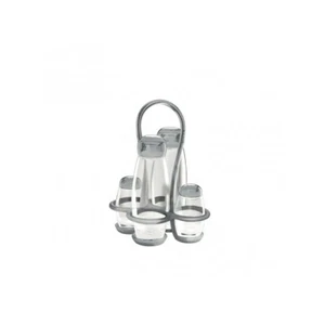 Set aceto olio sale e pepe guzzini grigio collezione gocce grigio 23130092 - Imagen 1 de 1