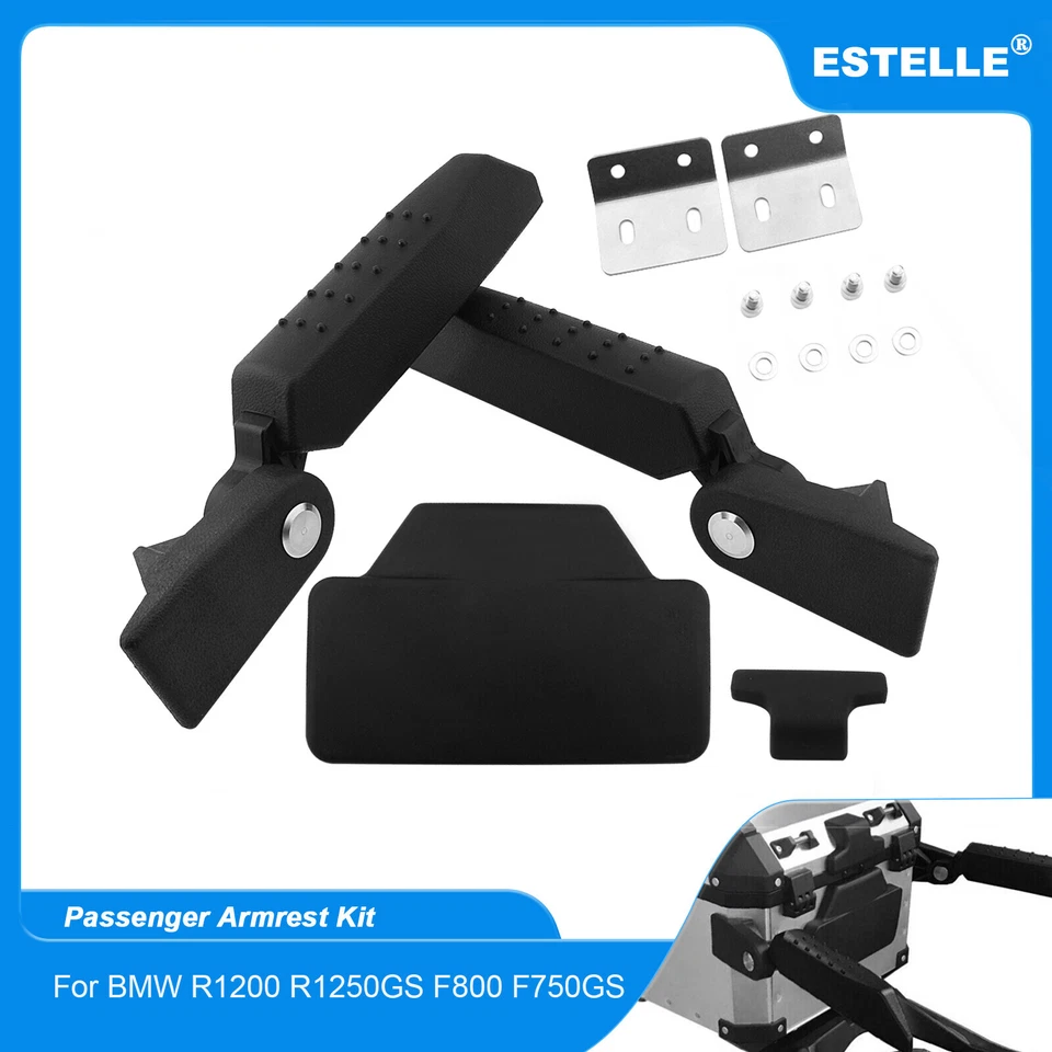 Kit reposabrazos asiento trasero pasajero moto bmw r1200gs r1250gs f800gs f750gs Foto 1 de 4
