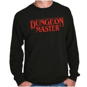 Dungeon Master TV Show Tabletop Gamer Nerd Long Sleeve Tshirt Tee for Adults - Picture 1 of 10