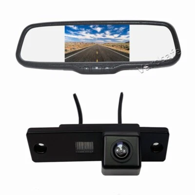 Rear View Backup Camera Mirror Monitor Kit for Toyota 150-Series Prado/Fortuner - Image 1 of 4