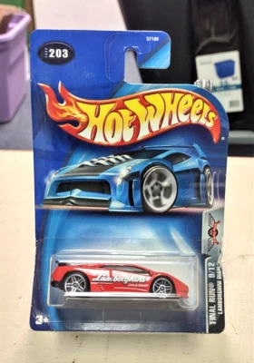 2003 Hot Wheels Final Run Lamborghini Diablo #9/12 #203 NOS Damaged Card  C14 - Image 1 of 4