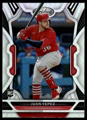 2022 PANINI CHRONICLES CERTIFIED ROOKIE Juan Yepez Rookie St. Louis Cardinals - Image 1 of 2