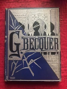Antike Rimas De Gustavo A Becquer Hardcover HC Appleton 1901 Gedichte Spanisch SELTEN - Bild 1 von 12