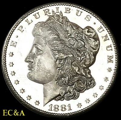 1881-S/S MORGAN SILVER DOLLAR VAM-5 DMPL STRONG GEM++ (M256) - Image 1 of 3