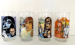 💥 Star Wars💥Tumbler Glas 1977 Burger King 4er Set Episode IV; Eine neue Hoffnung - Bild 1 von 3