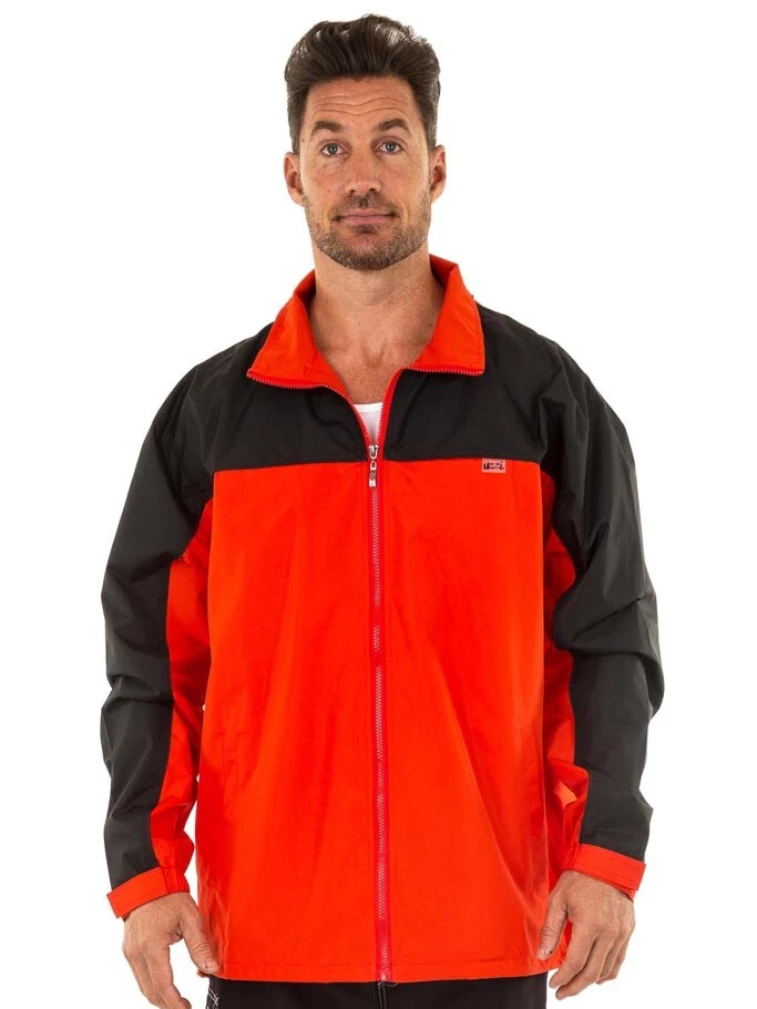 Nuevo cortavientos resistente al agua UZZI para hombre rojo/negro talla X-grande ¡Nuevo! Foto 1 de 1