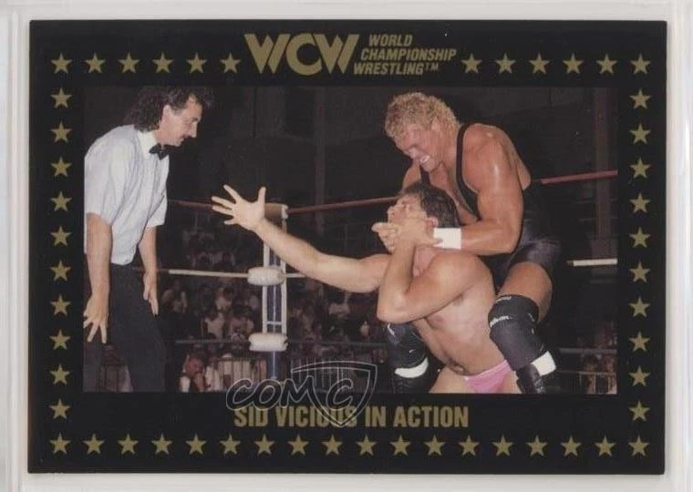 1991 Championship Marketing WCW Sid Vicious #43 Rookie RC - Image 1 of 2