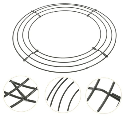 2Pcs Wreath Frame Round Wire Wreath Form for DIY Floral Decorations - image 1 of 4