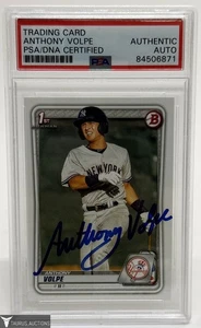 2019 Bowman BP-139 RC Yankees 1st Anthony Volpe Rookie Card - PSA/DNA AUTO - Picture 1 of 2