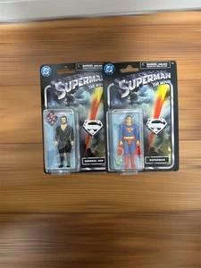 2025 Spin Master DC Superman the Movie Retro Style Action Figures - Set of 2 - Picture 1 of 2