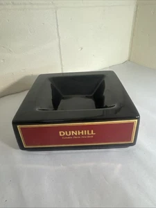 Vintage Dunhill London Paris New York Cigar Cigarette Ashtray Black Red by Wade - Foto 1 di 9