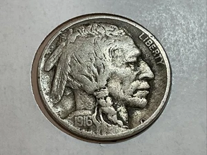 1916-P-D-S set of 3 Buffalo Nickels nice! - Picture 1 of 6