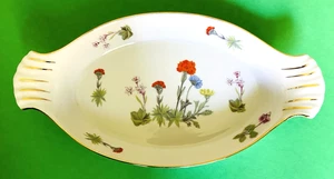 Louis Lourioux Wildblume Französisches Porzellan 11 1/2" Backform Le Faune Frankreich - Bild 1 von 8