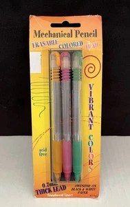 Sanford -ish 0.7mm Colored Lead Erasable Mechanical Pencil Orange Pink Green - Picture 1 of 5