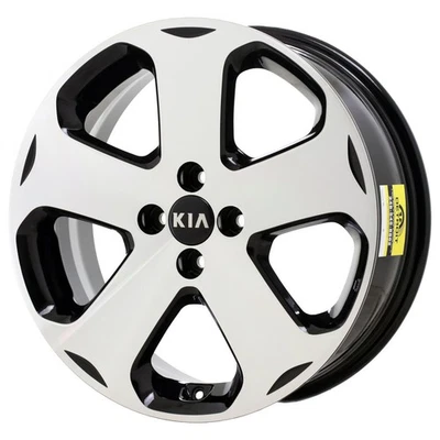 17" Kia Rio Wheel Rim Factory OEM 74660 2012-2017 Machined Black — 第 1/2 张图片