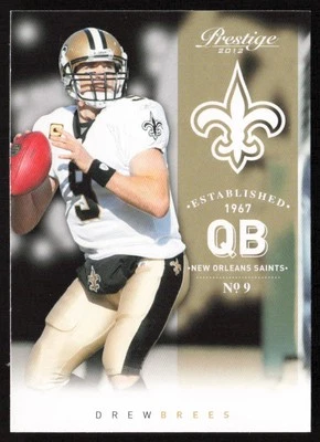 2012 Panini Prestige Drew Brees #114 New Orleans Saints - Image 1 of 2