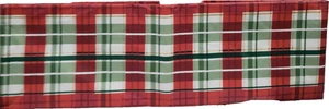 Peva Vinyl Flannel Back Tablecloth, 60" Round, CHRISTMAS MULTICOLOR PLAID, CH - Picture 1 of 13
