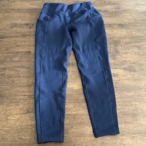 Leggings forrados de lana Lands End con bolsillos para mujer talla XS/P 2-4 azul marino invierno - Imagen 1 de 13