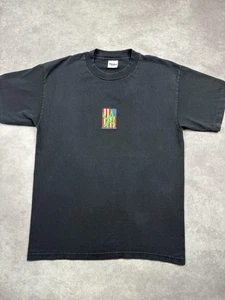 Vintage Alienated Shirt Herren Large schwarz Grafik T-Shirt Alien USA Flagge Made in USA - Bild 1 von 20