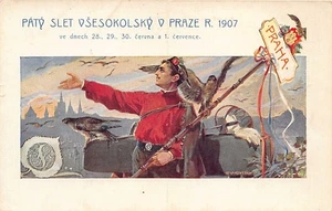 Česká Rep. - PRAHA - Pátý Slet v Všesokolský v Praze r. 1907 - - Tschechien - Bild 1 von 2