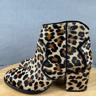 Botas caubói femininas Molly Leo estampa de leopardo Zadig & Voltaire tamanho 36/5.5-6 EUA - Imagem 1 de 4