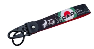 Vespa Schlüsselanhänger Roller Schlüsselband Keychain Anhänger Karabiner - Picture 1 of 2