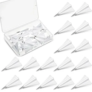 24 Pcs Airplane Push Pins Paper Airplane Pushpins Map Cubicle Pins Creative T... - Picture 1 of 6