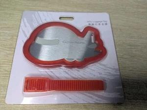 Cathay Pacific Airline Metall Jelly Kofferanhänger Tasche Etikett Original - Bild 1 von 6