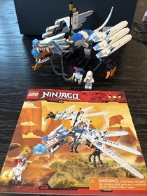 Lego 2260 Ninjago Ice Dragon Attack 100% Complete w/ Manual + Mini-figures