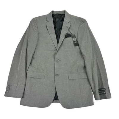 Vince Camuto Mens Slim Fit Super Stretch Solid Suit Jacket Gray 38R - Image 1 of 4