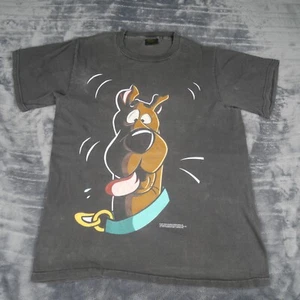 VINTAGE Scooby Doo Shirt Medium Black Changes Hannah Barbera 1997 Single Stitch - Picture 1 of 11